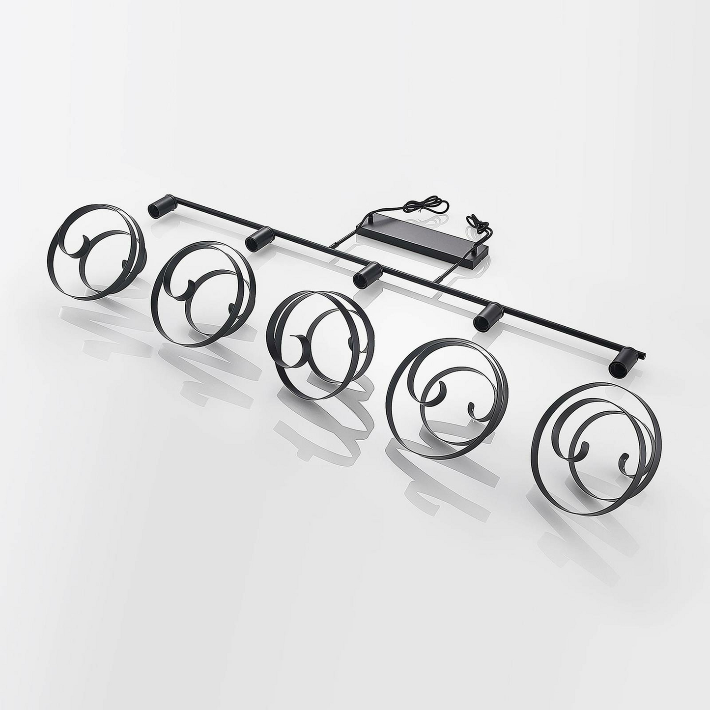 B-stock Lindby Colten hanging light hanging light lamp light 5 bulbs light black 