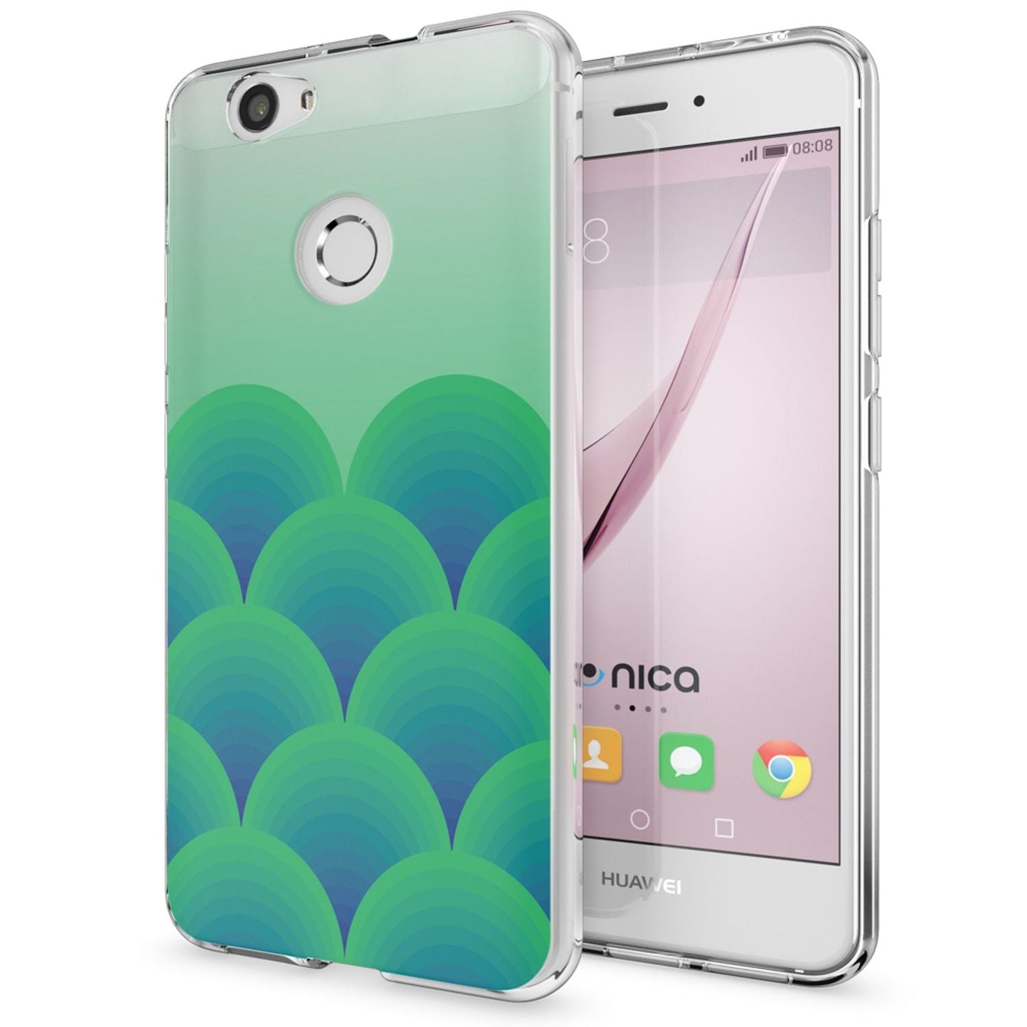 Huawei Nova Handy Hülle von NALIA, Silikon Motiv Case Cover Muster TPU Schutz