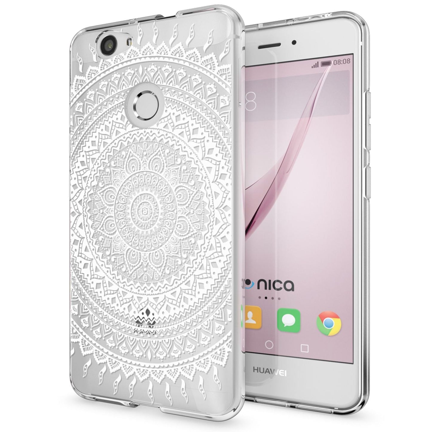 Huawei Nova Handy Hülle von NALIA, Silikon Motiv Case Cover Muster TPU Schutz