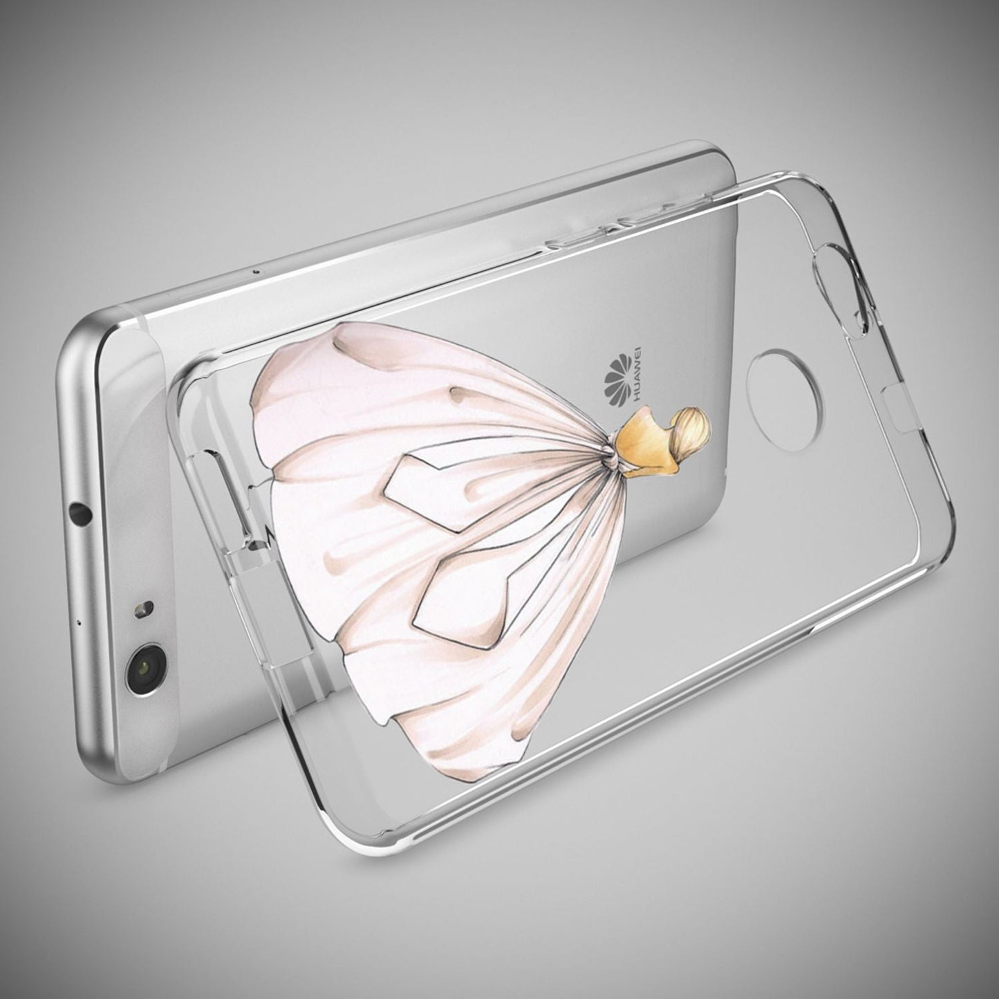 Huawei Nova Handy Hülle von NALIA, Silikon Motiv Case Cover Muster TPU Schutz