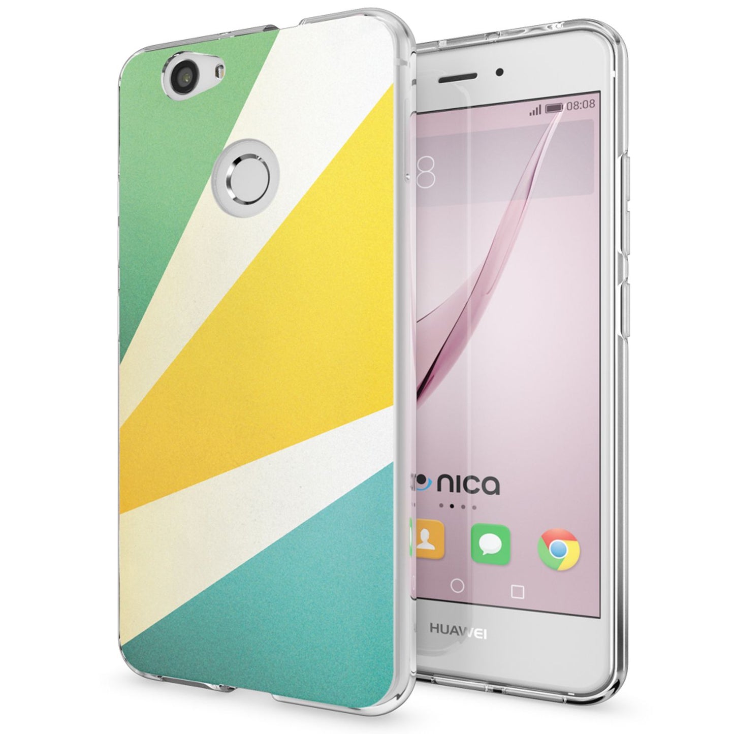 Huawei Nova Handy Hülle von NALIA, Silikon Motiv Case Cover Muster TPU Schutz