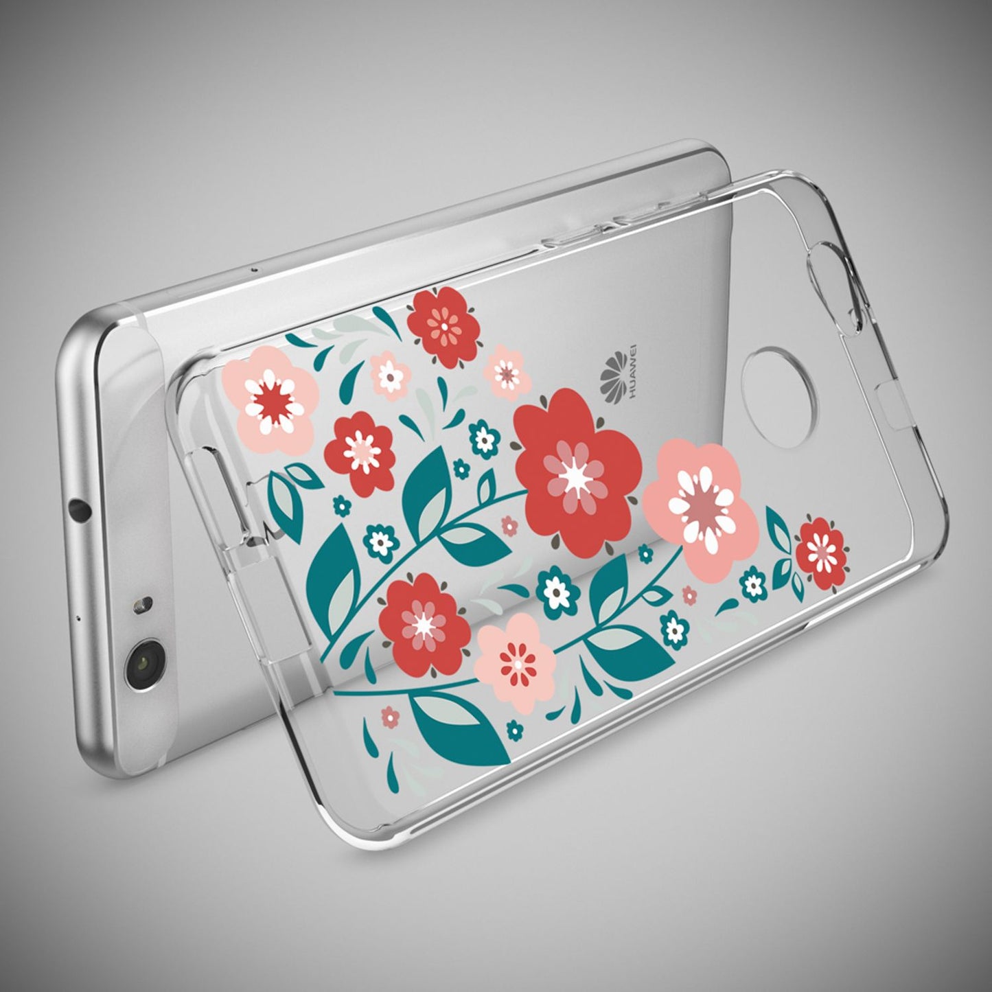 Huawei Nova Handy Hülle von NALIA, Silikon Motiv Case Cover Muster TPU Schutz