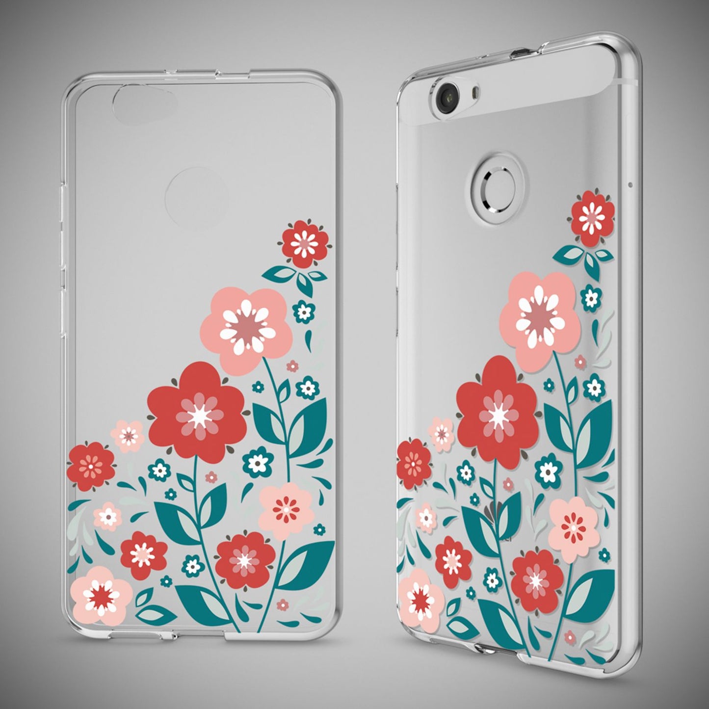 Huawei Nova Handy Hülle von NALIA, Silikon Motiv Case Cover Muster TPU Schutz