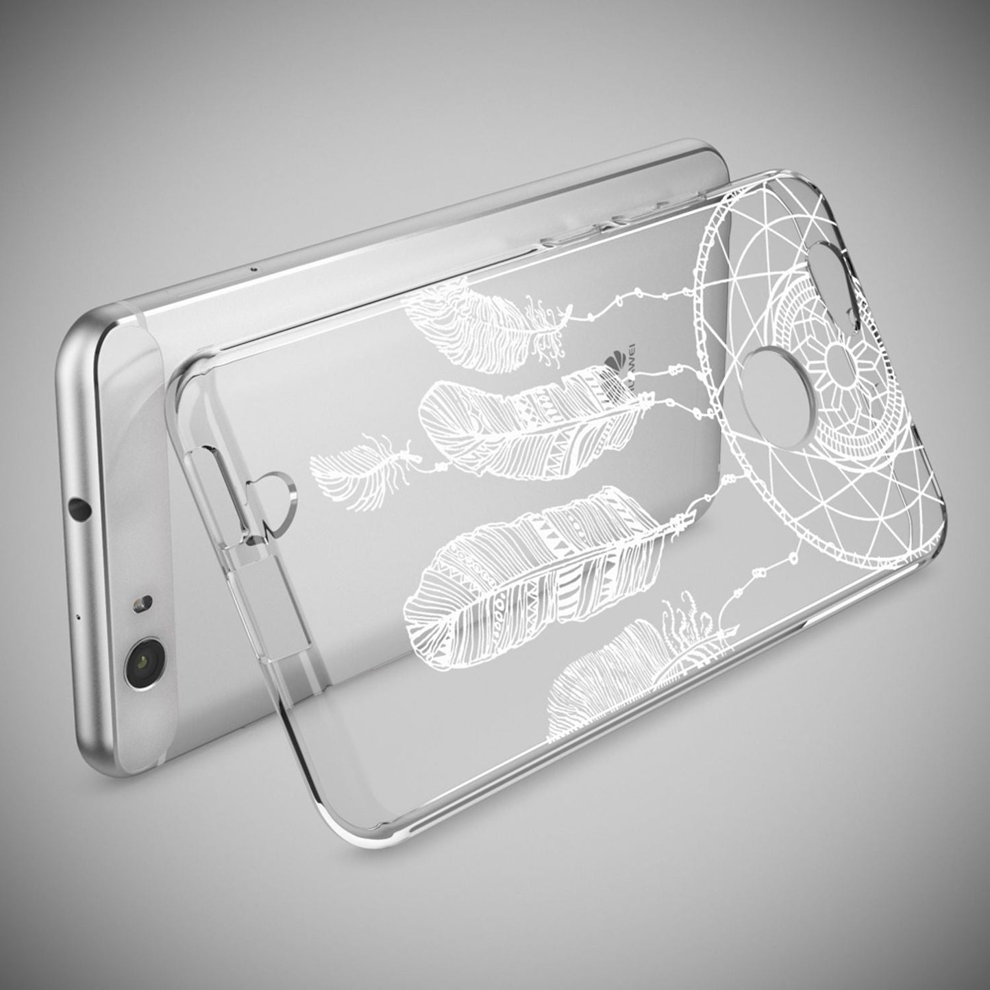 Huawei Nova Handy Hülle von NALIA, Silikon Motiv Case Cover Muster TPU Schutz