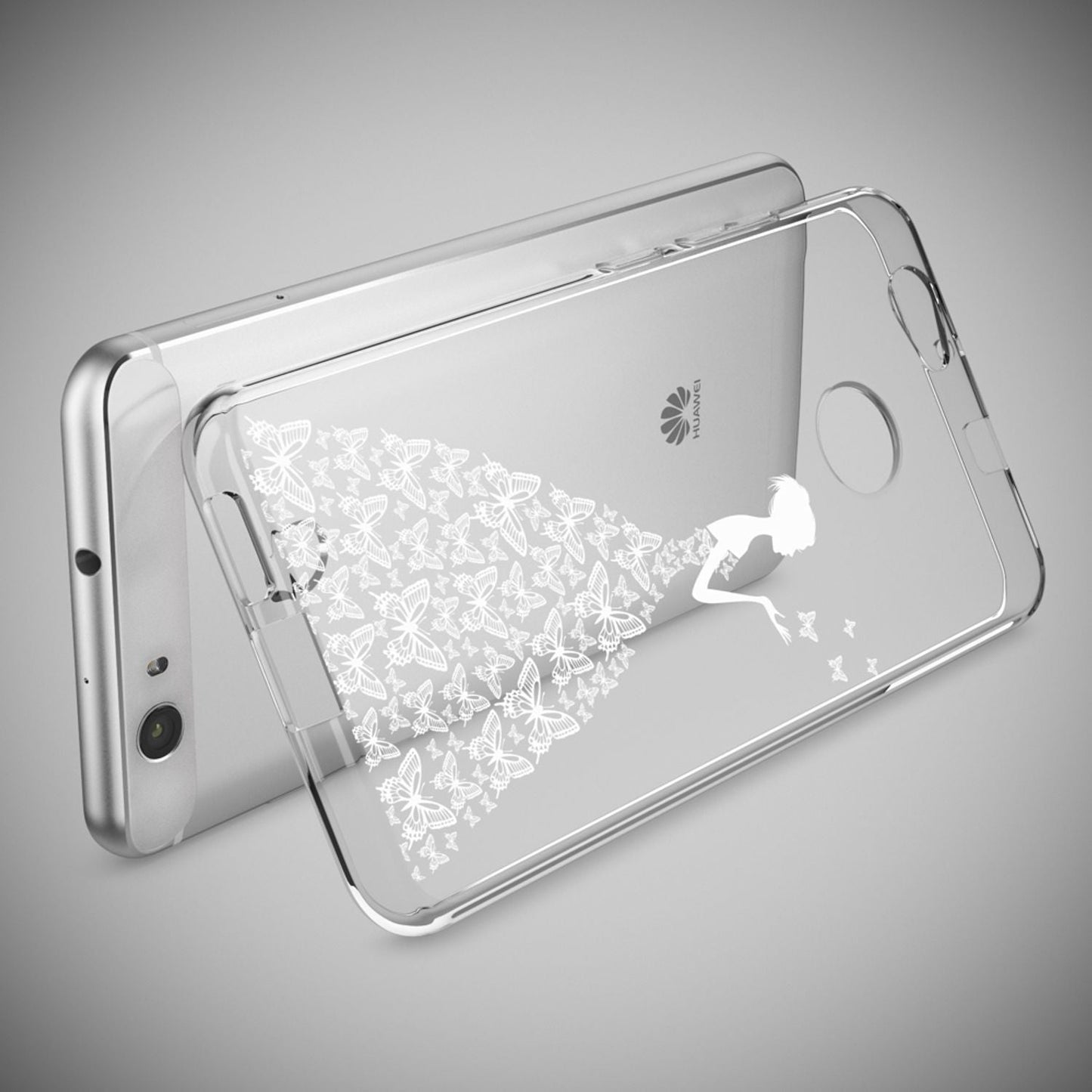 Huawei Nova Handy Hülle von NALIA, Silikon Motiv Case Cover Muster TPU Schutz