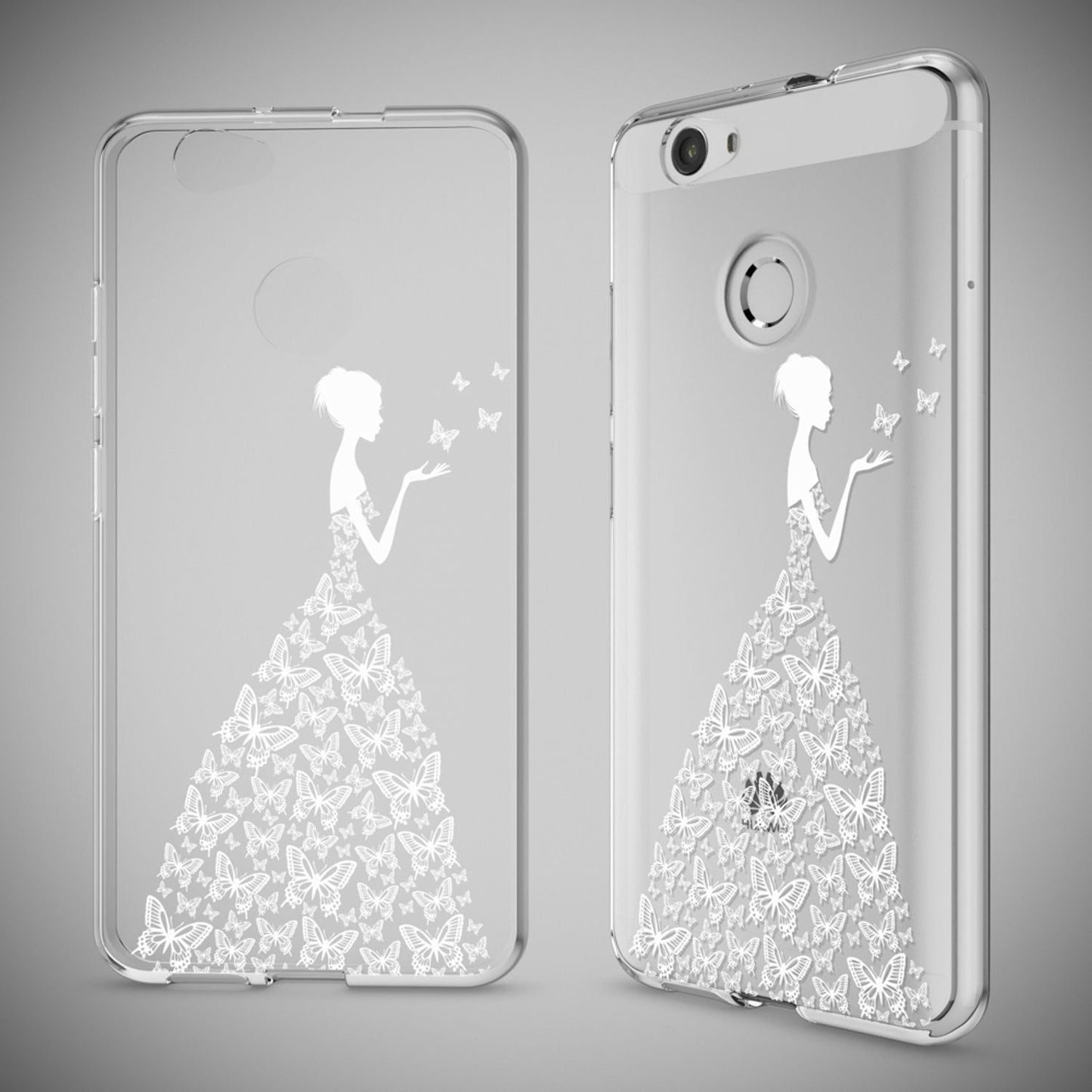 Huawei Nova Handy Hülle von NALIA, Silikon Motiv Case Cover Muster TPU Schutz