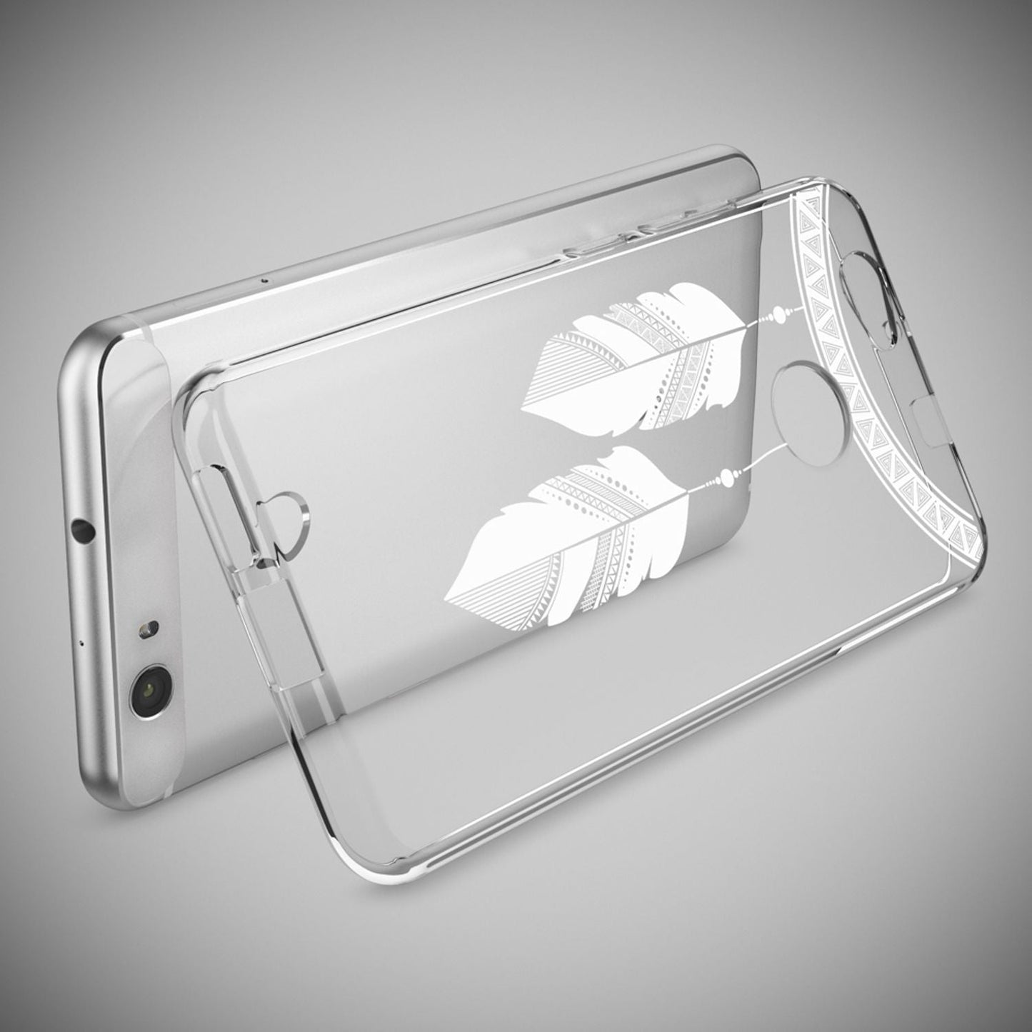 Huawei Nova Handy Hülle von NALIA, Silikon Motiv Case Cover Muster TPU Schutz