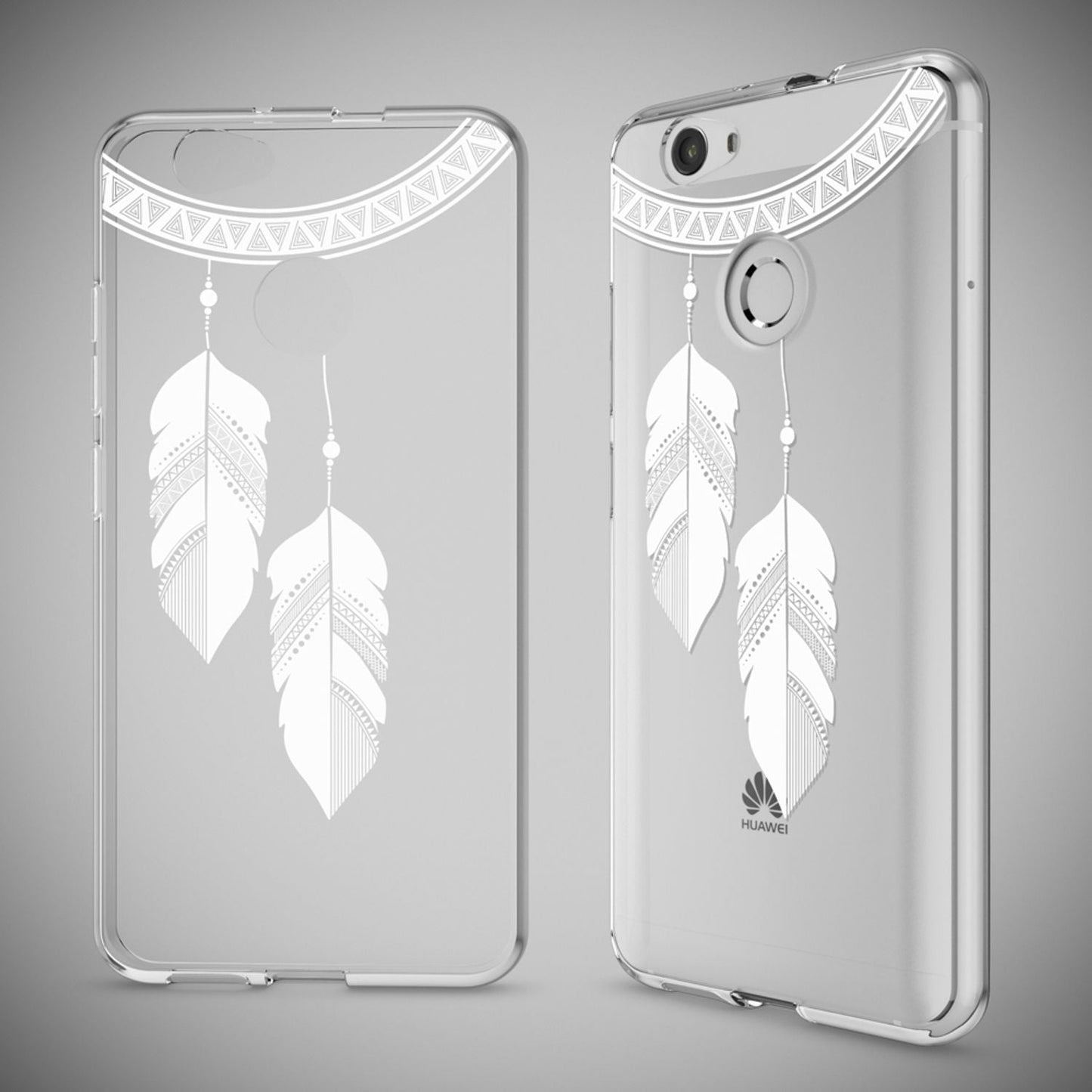 Huawei Nova Handy Hülle von NALIA, Silikon Motiv Case Cover Muster TPU Schutz