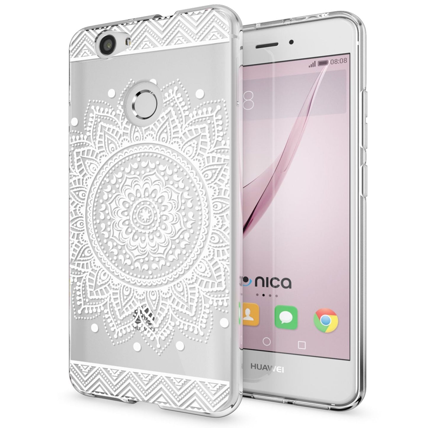 Huawei Nova Handy Hülle von NALIA, Silikon Motiv Case Cover Muster TPU Schutz