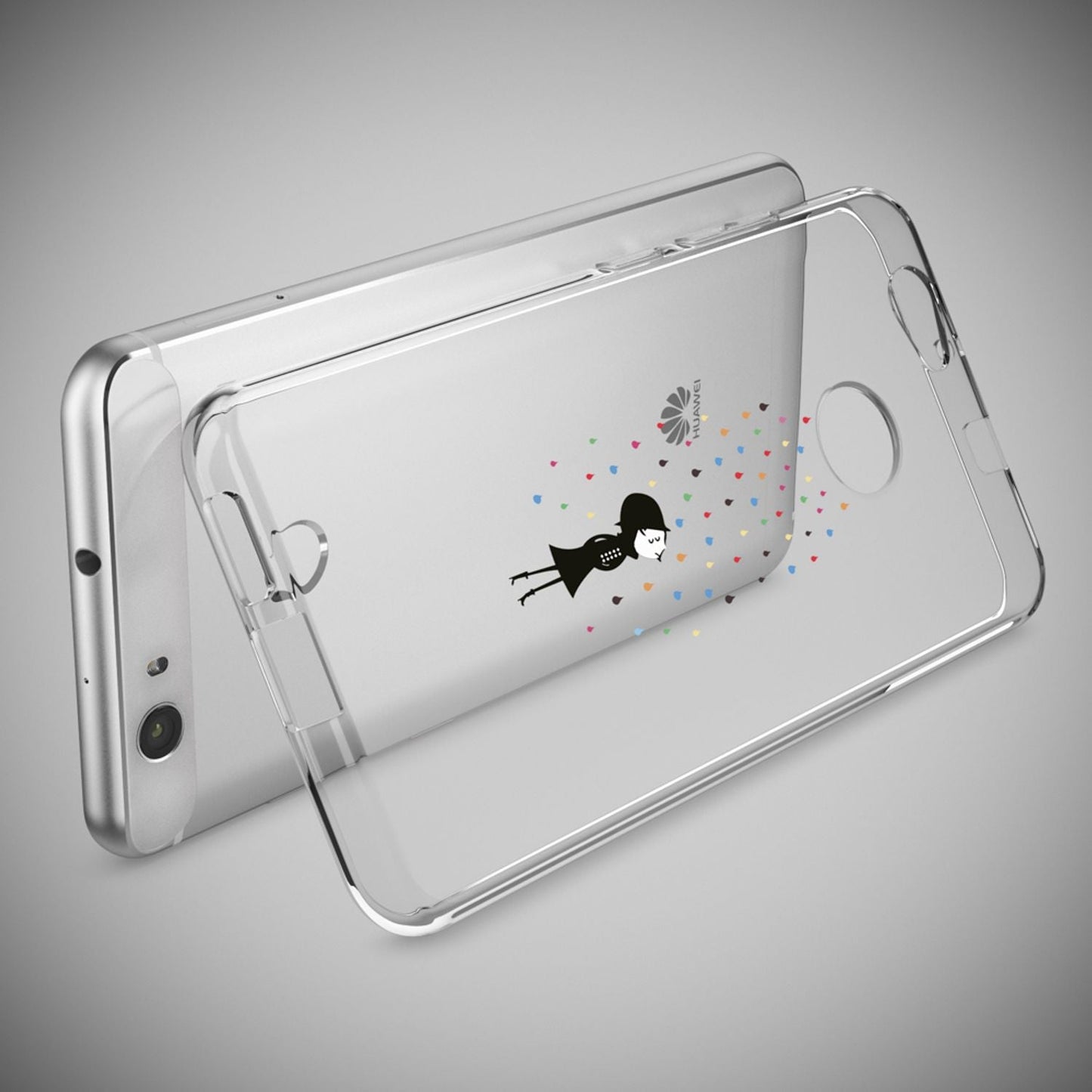 Huawei Nova Handy Hülle von NALIA, Silikon Motiv Case Cover Muster TPU Schutz