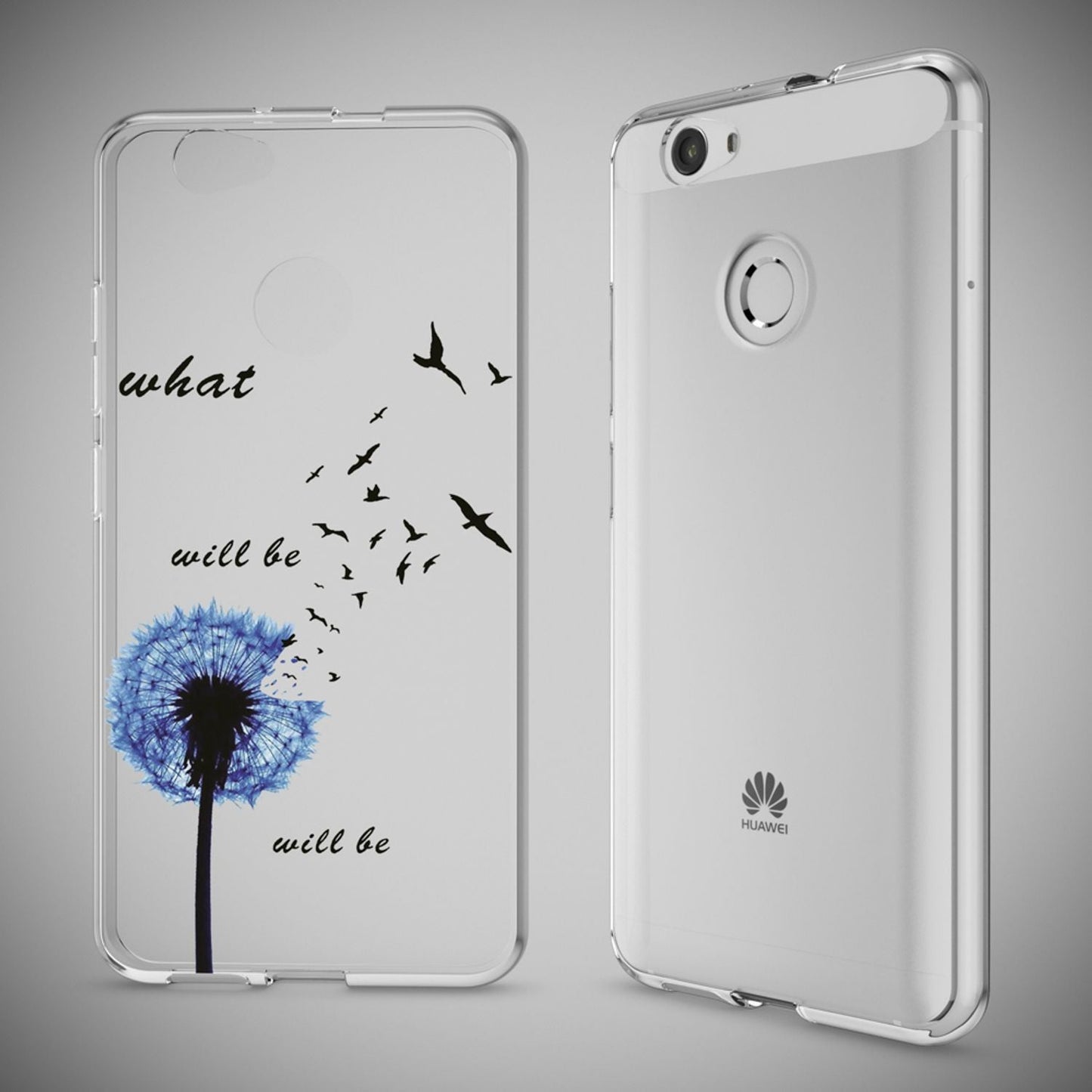 Huawei Nova Handy Hülle von NALIA, Silikon Motiv Case Cover Muster TPU Schutz