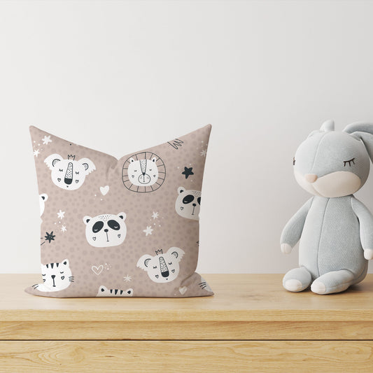 "Zoo Animals" Children's Premium Decorative Pillow