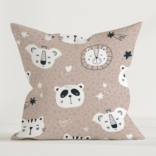"Zoo Animals" Children's Premium Decorative Pillow