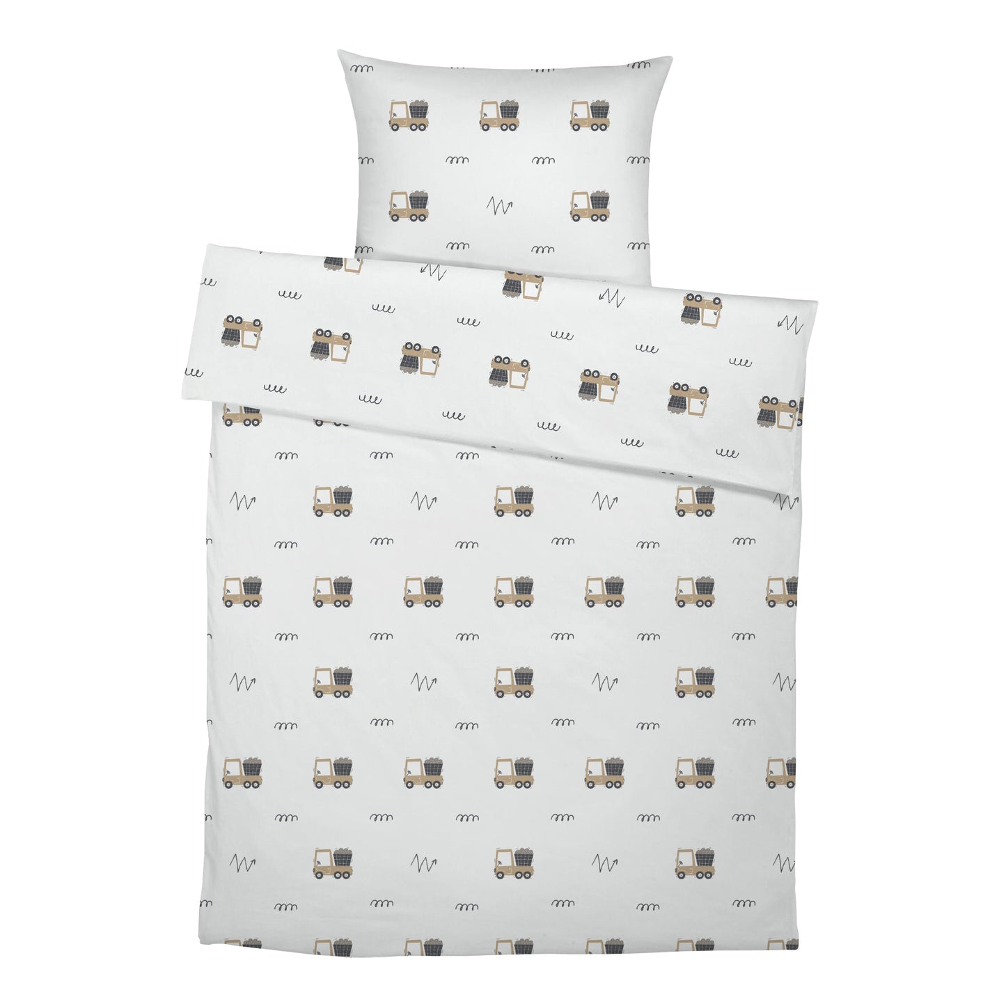 "Baufahrzeuge" Premium Kinderbettwäsche