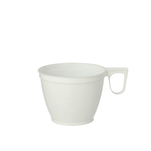 Starpak 10 Kaffeetassen, PS 0,18 l Ø 7,8 cm · 6 cm weiss | Schrumpffolie (10 Stück)