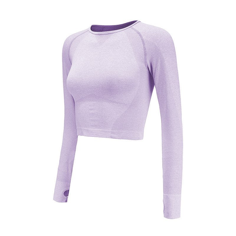 Seamless Yoga Shirts For Women Vital Seamless Long Sleeve Crop Top
