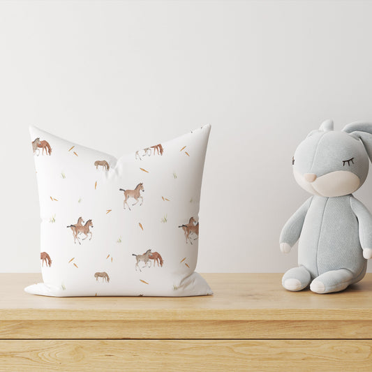 "Horses" Premium Children's Decorative Cushion