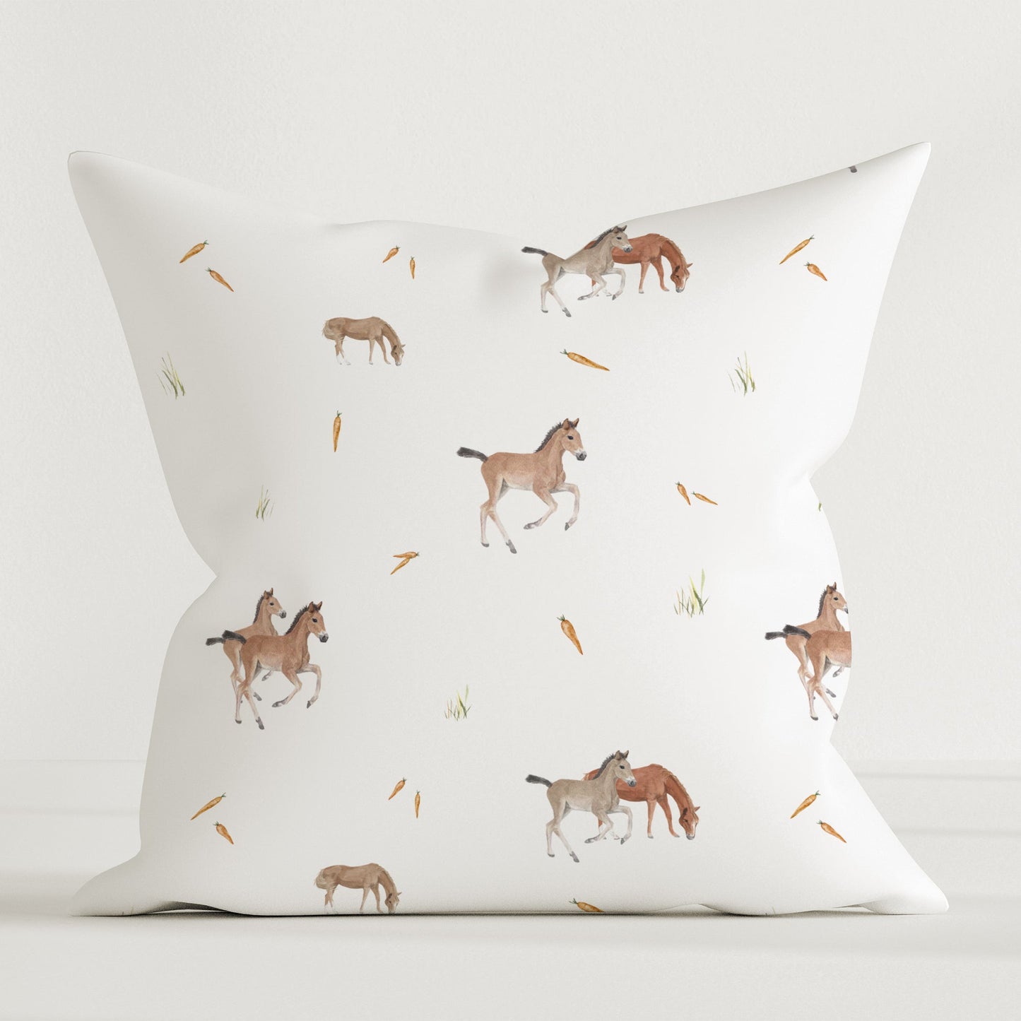 "Horses" Premium Children's Decorative Cushion