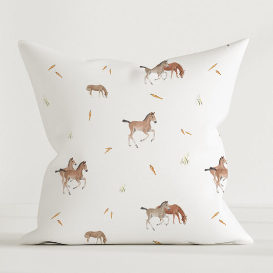 "Horses" Premium Children's Decorative Cushion
