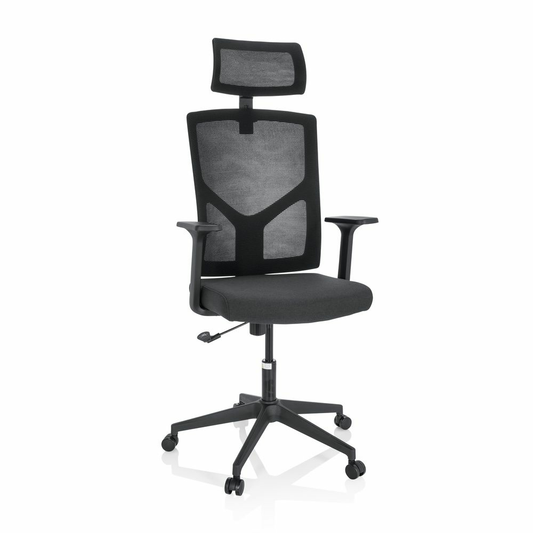 B-flokks Hjh skrifstofustóll Breton B svartur skrifborðsnet