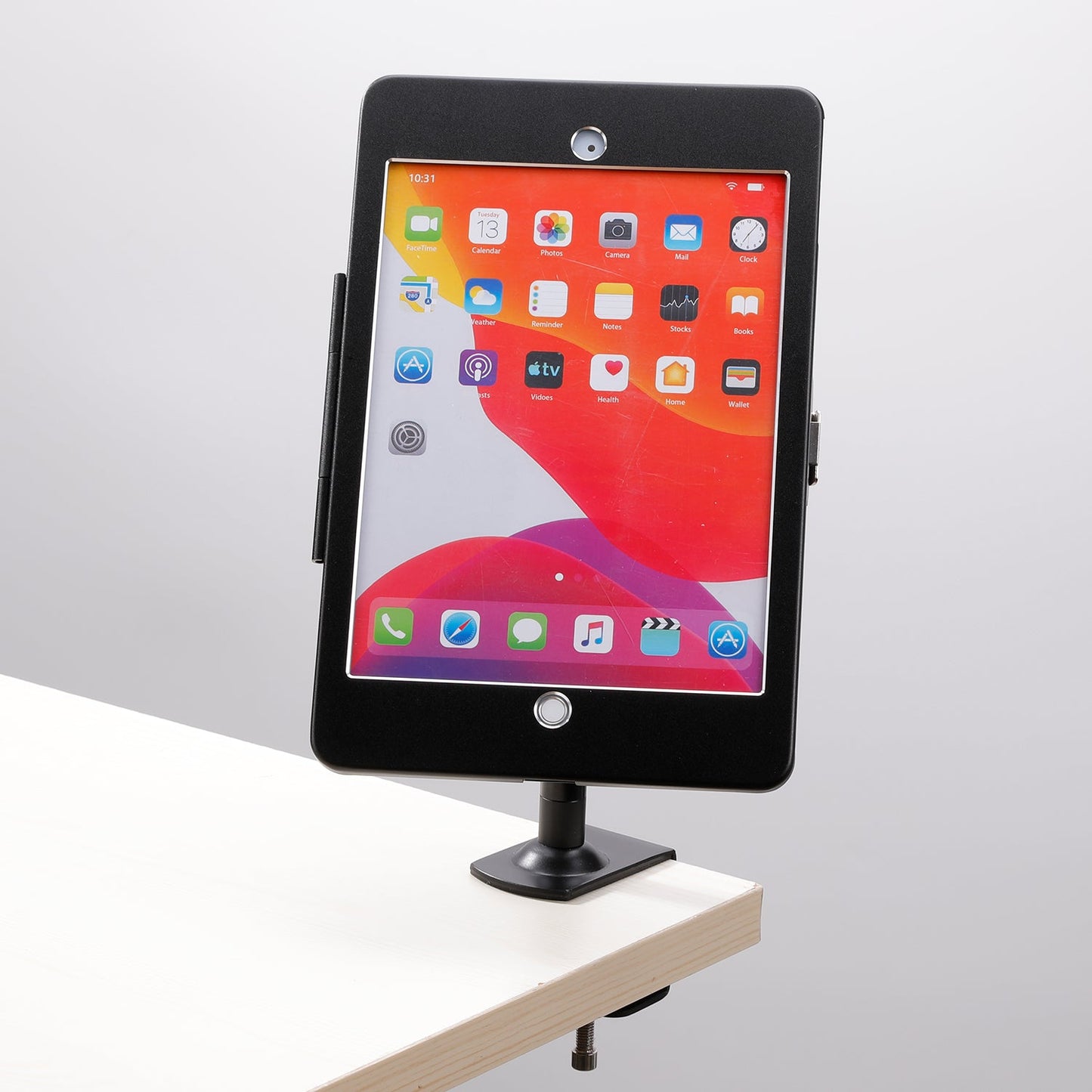 SYSTEM-S stöngfesting með lásfestingu úr málmi í svörtu fyrir iPad Pro 11" 