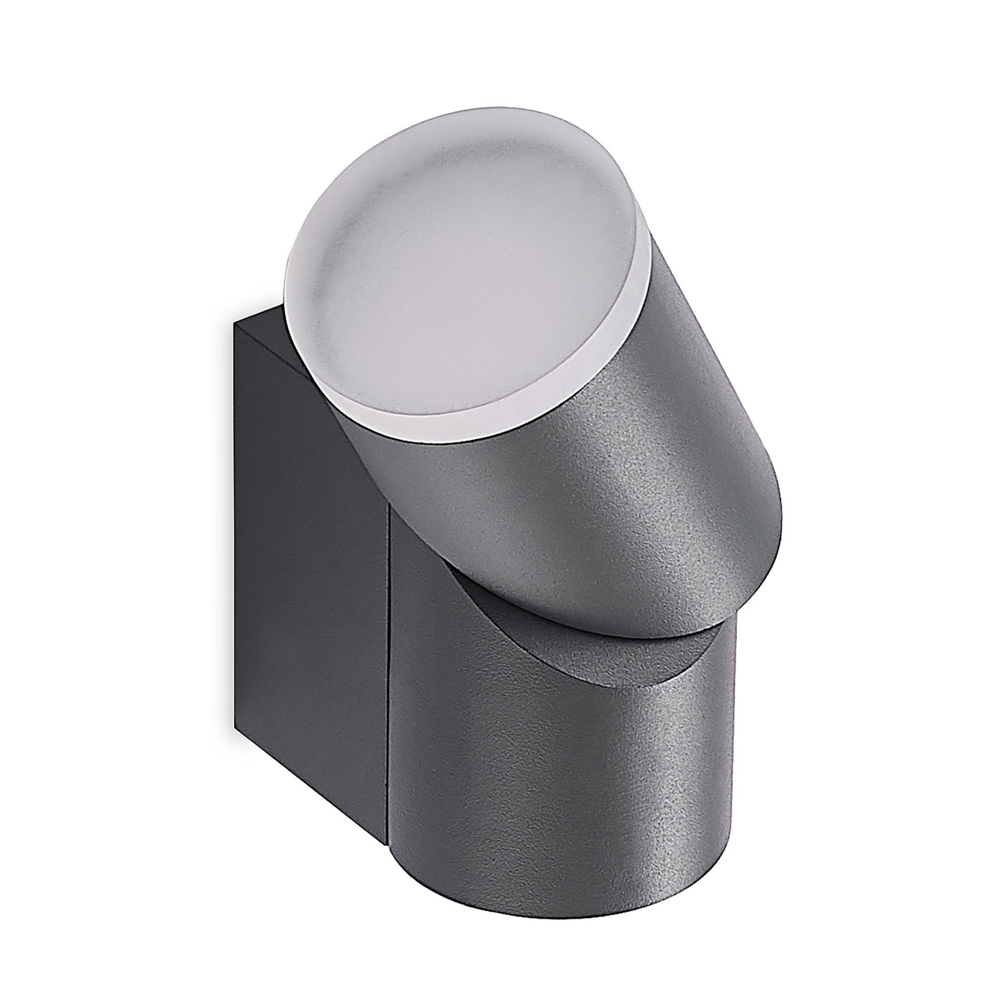 B-grade Lindby Aspyn LED outdoor wall light, warm white, dark grey, 1-light, IP54