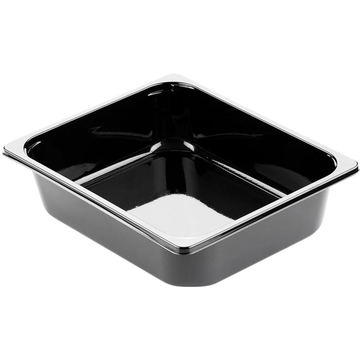 CPET-Schale 1/2 GN Schwarz CPET 325x265