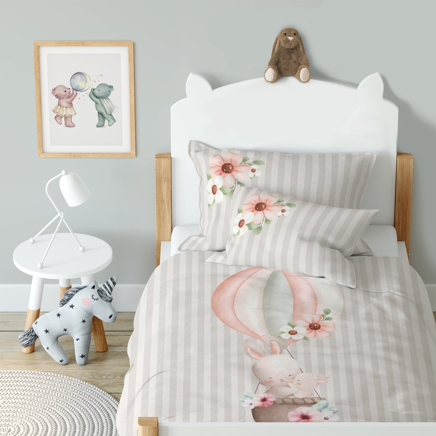 "Rabbit Family" Premium Children's Bedding