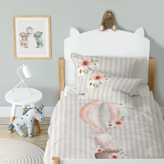 "Rabbit Family" Premium Children's Bedding