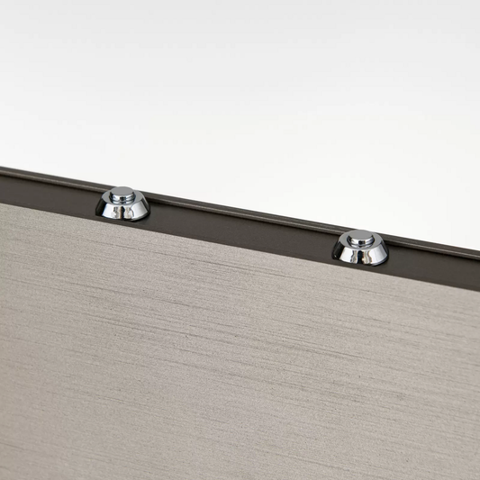 B-flokks LED hengilampi Tara, nikkellitaður, 120 cm langur, loftlampi úr áli og stáli, kastljós