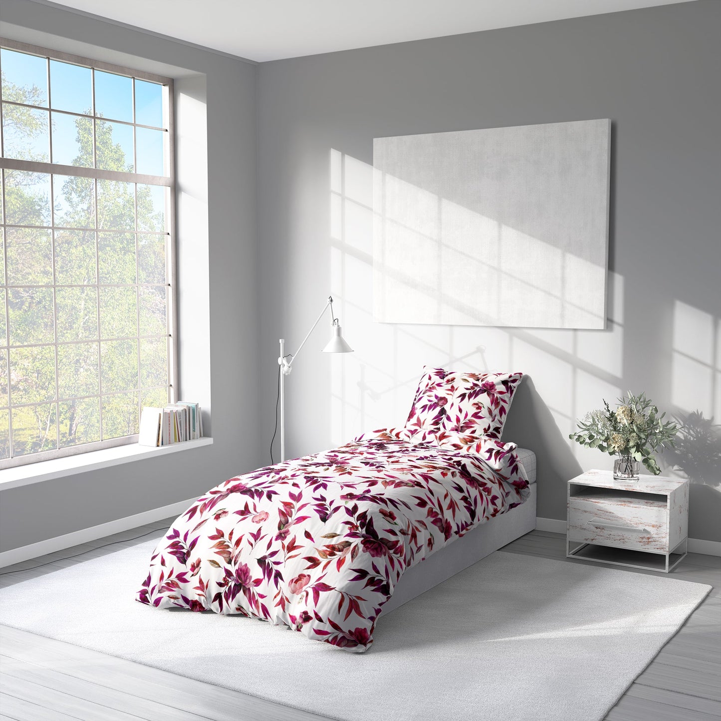 "Pink Leaves" Premium Bedding 