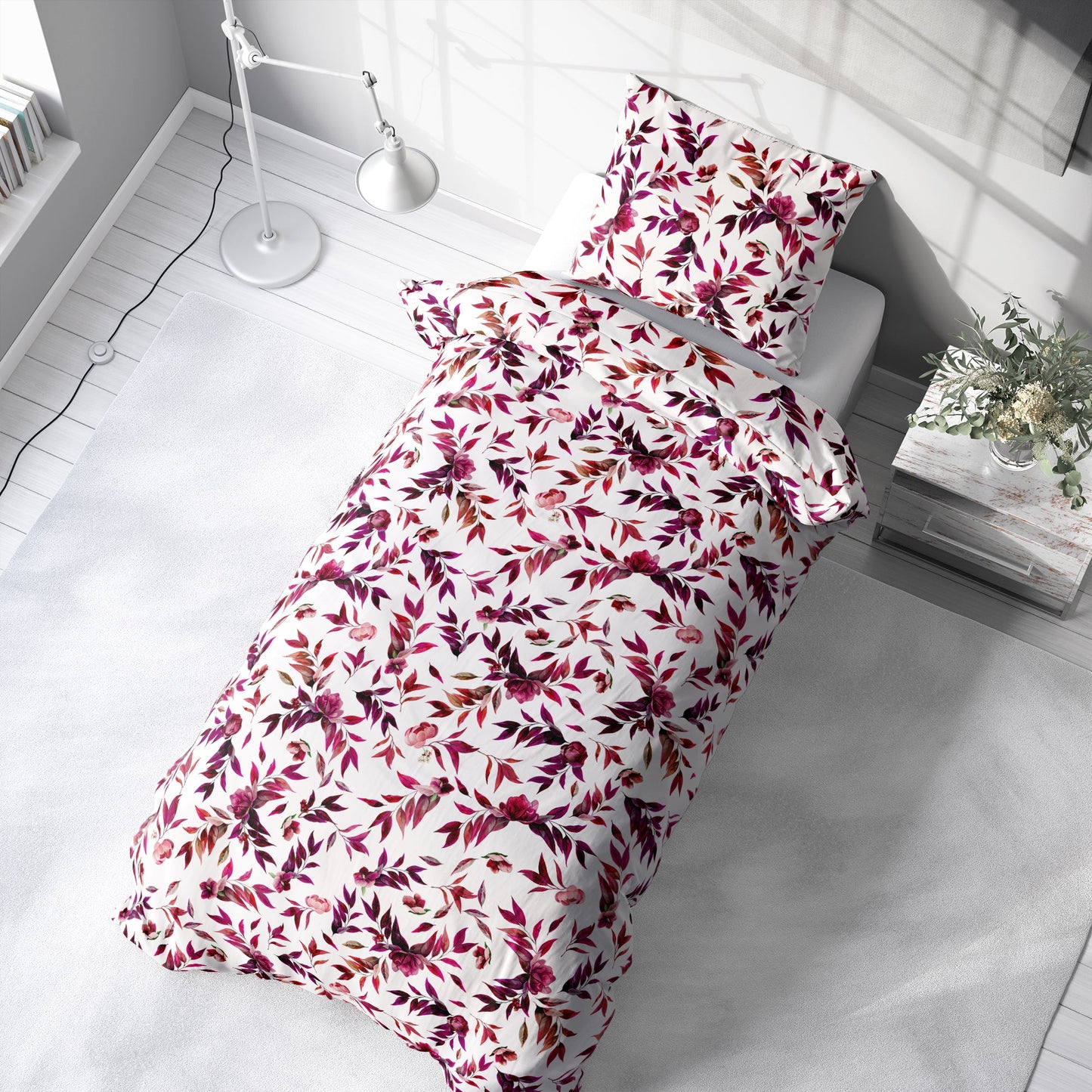 "Pink Leaves" Premium Bedding 