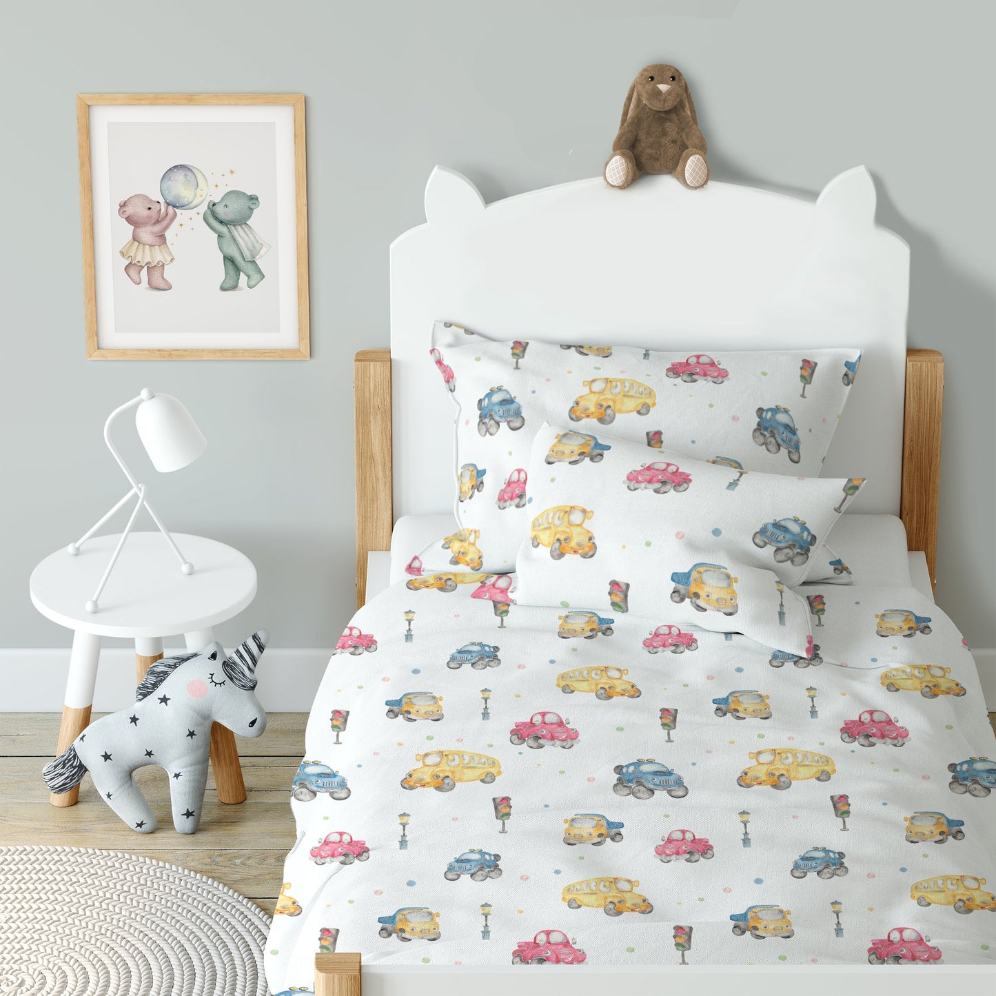 "Autos" Premium Kinderbettwäsche