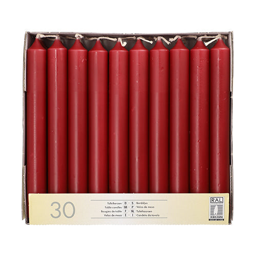 Starpak 30 Tafelkerzen Ø 2,1 cm · 19,6 cm