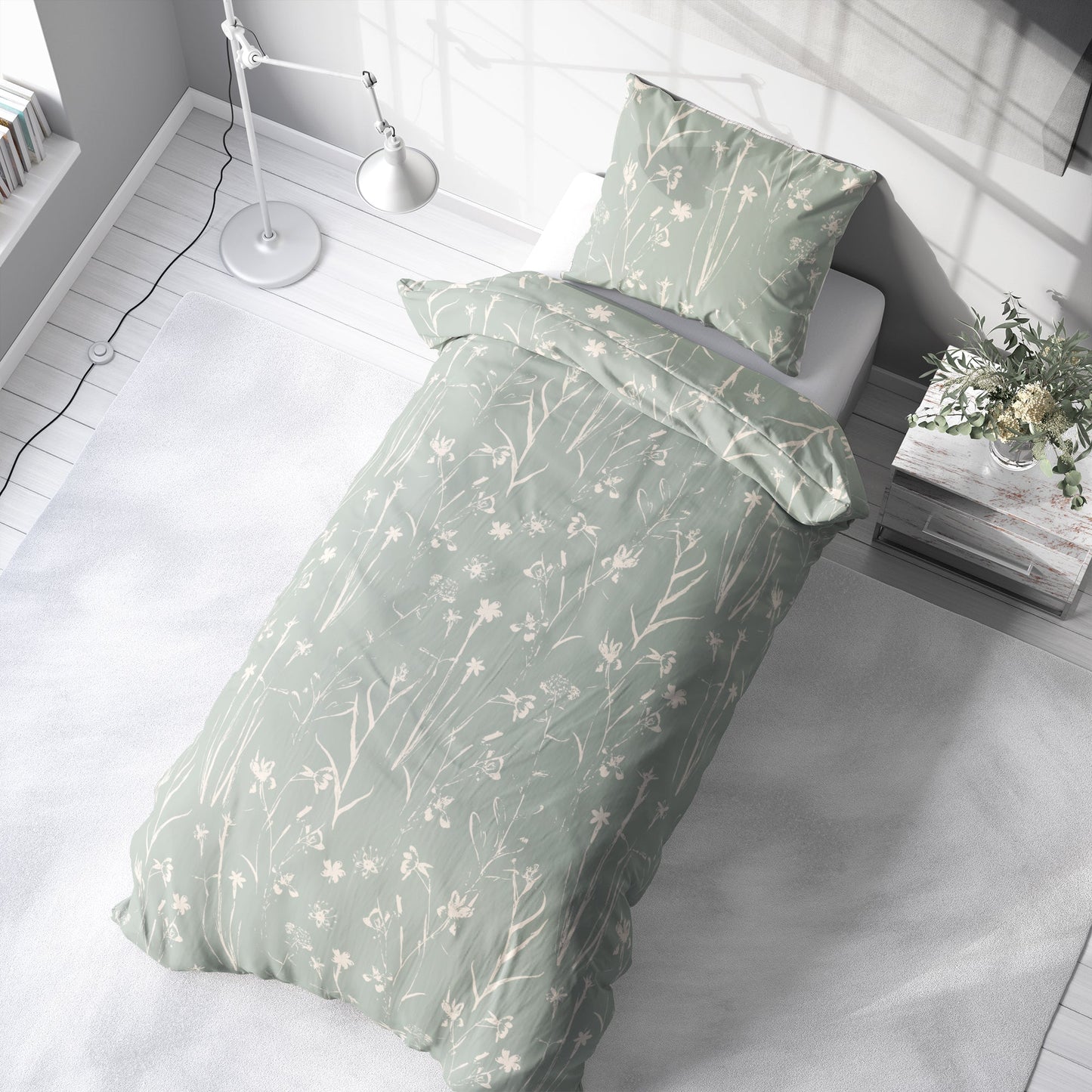 "Green Meadow" úrvals rúmföt 