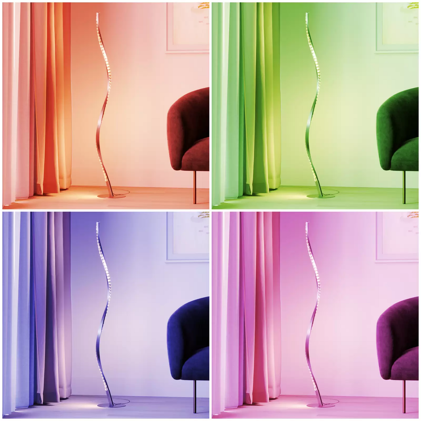 B-grade Lindby Criostal LED floor lamp, light, standing lamp, LED light 