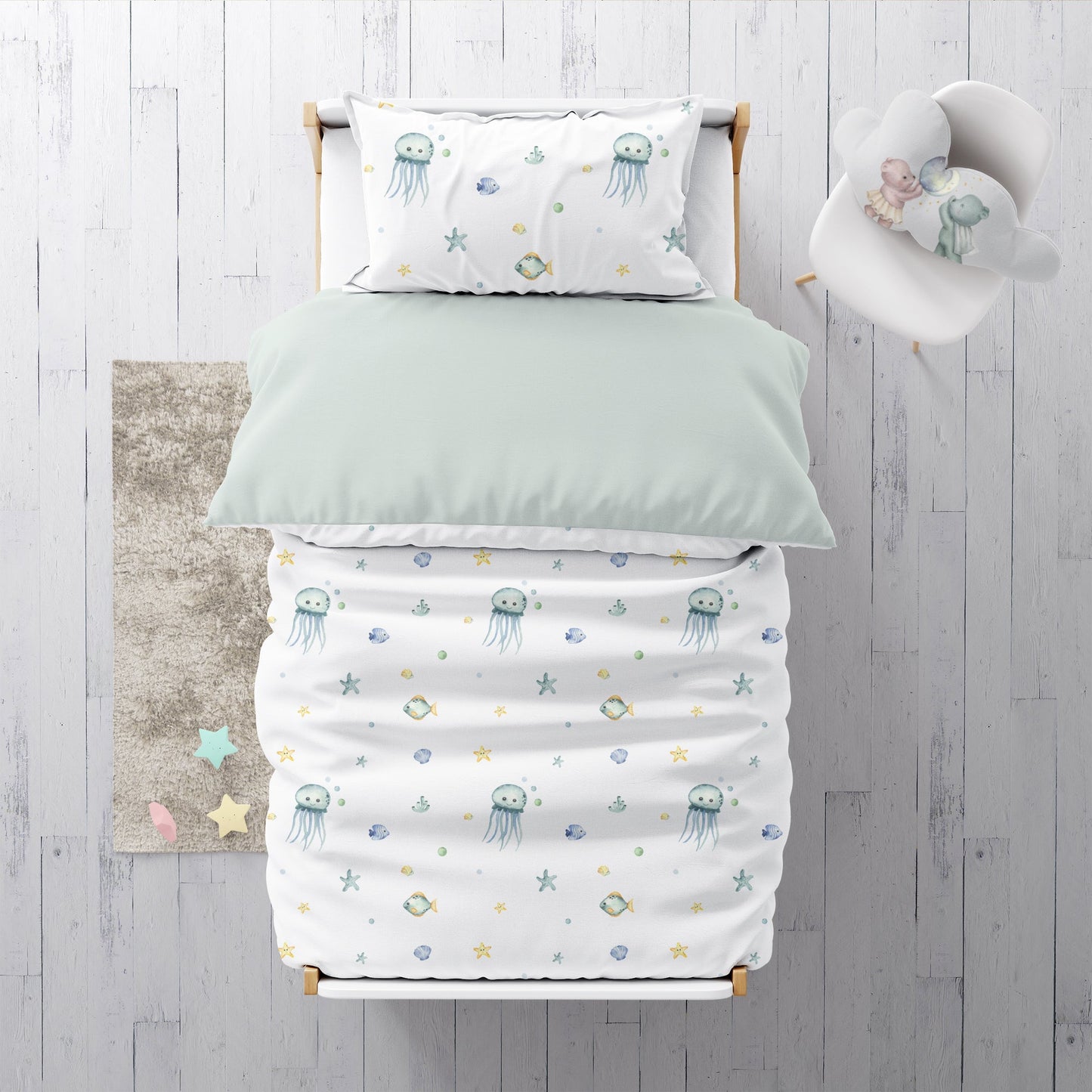 "Little Octopus" Premium Children's Bedding
