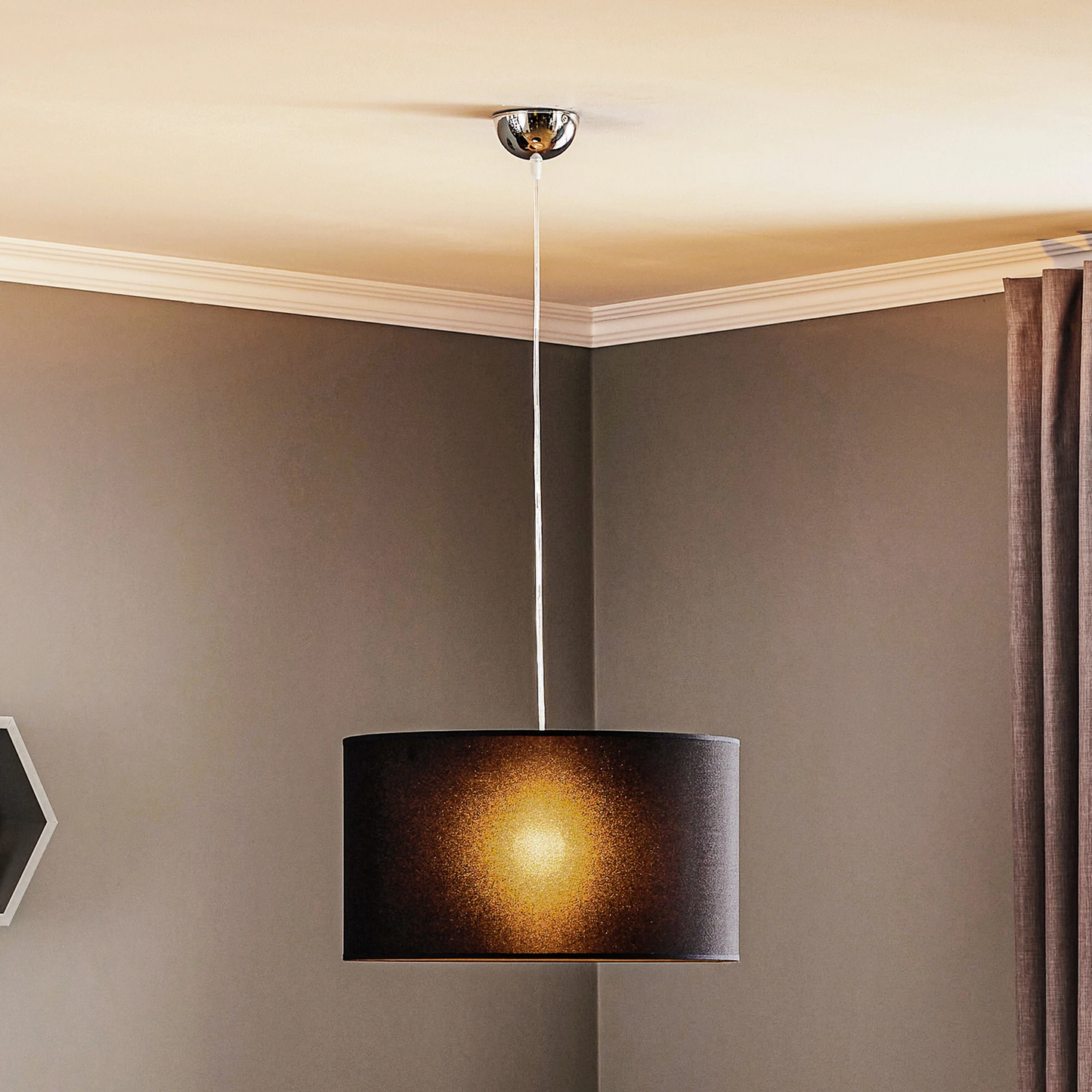 B-Ware Hängeleuchte Roller Hängelampe Deckenlampe Deckenleuchte Lampe Licht Schwarz E27