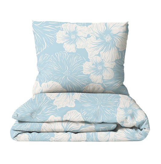 "Blaue Blumen" Premium Bettwäsche
