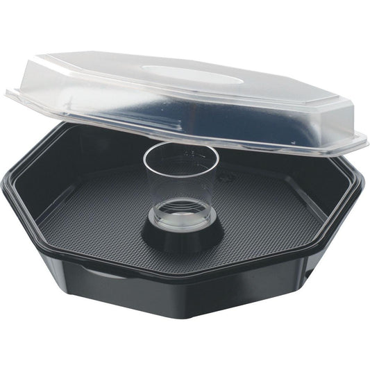 Octaview® (C&C Packung mit 157541)  Schwarz / Transparent PS 190x190x70 | Packung (35 Stück)