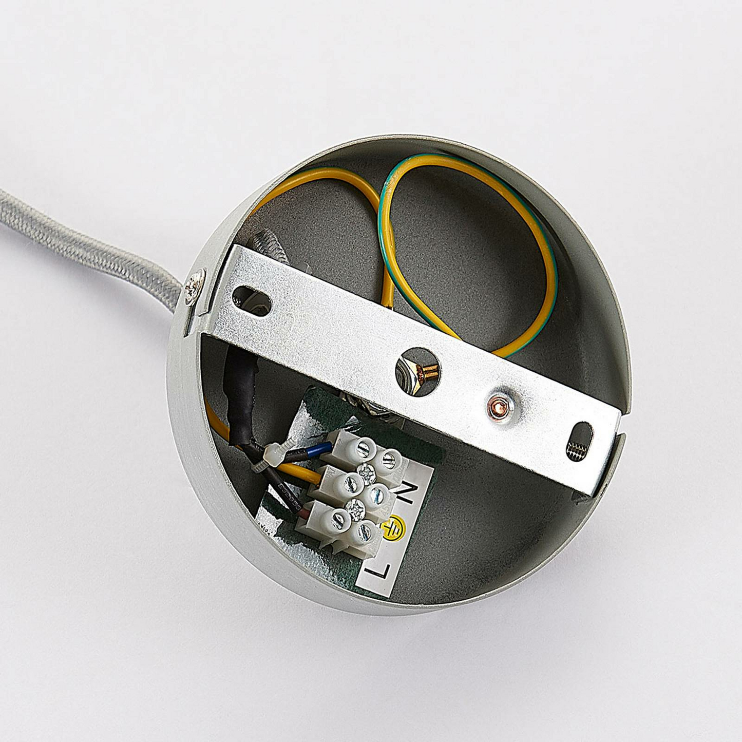 B-Ware Lindby Beton Pendelleuchte Morton Pendelleuchte Lampe Leuchte E27 ø 29 Cm G731