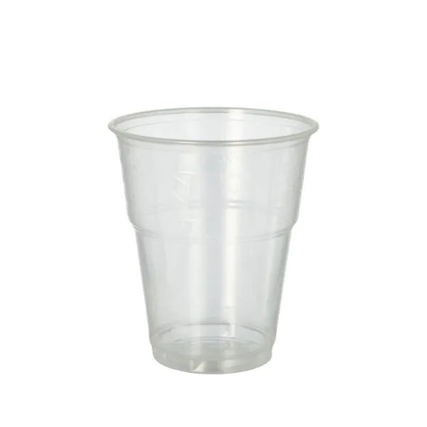 PAPSTAR 70 Kaltgetränkebecher, PLA "pure" glasklar mit Schaumrand