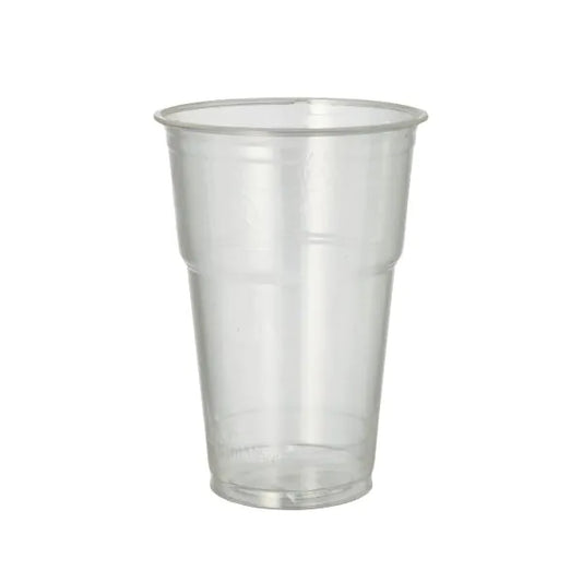 PAPSTAR 70 Kaltgetränkebecher, PLA "pure" glasklar mit Schaumrand