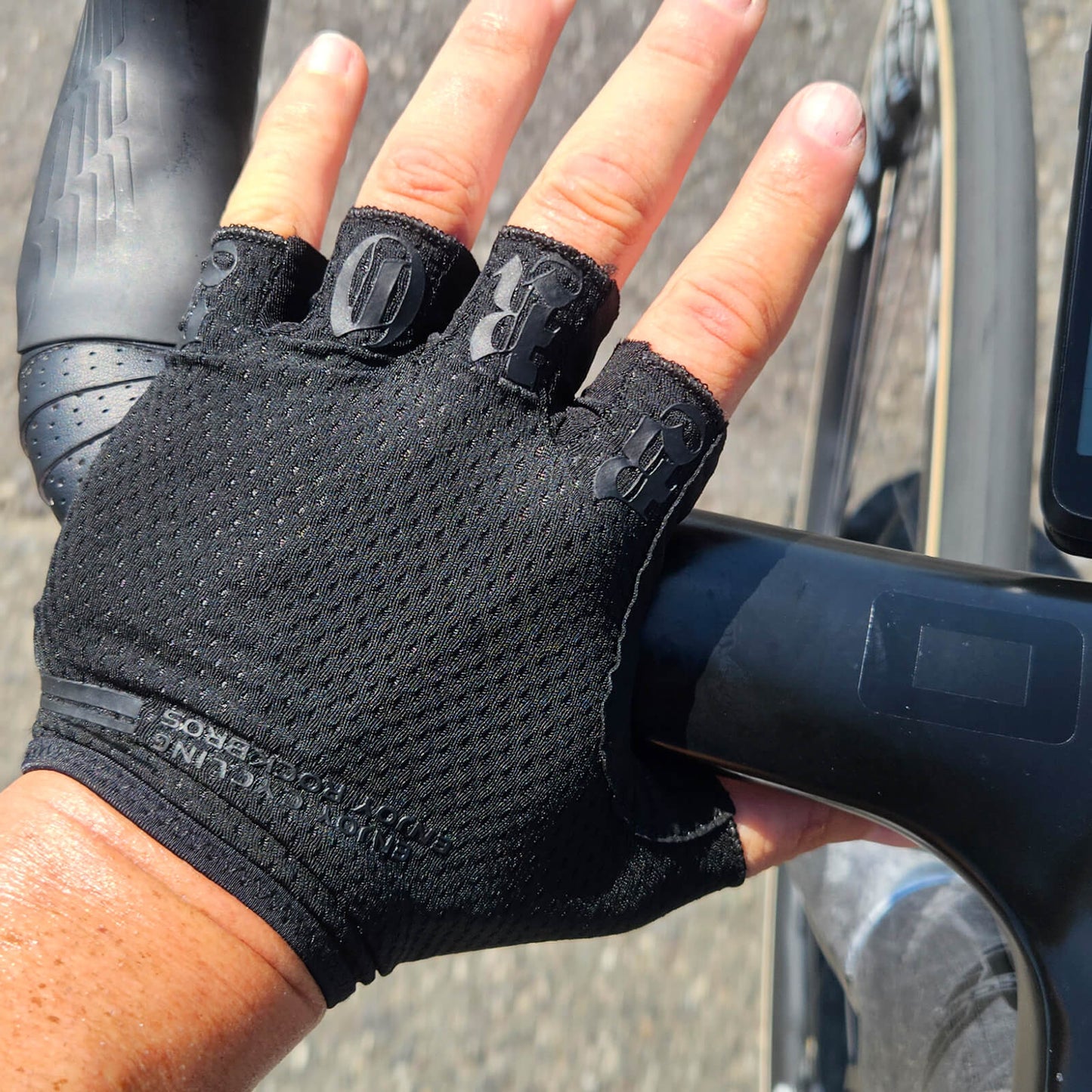 ROCKBROS Fahrrad Handschuhe Halbfinger rutschfest Stoßdämpfende Sommer