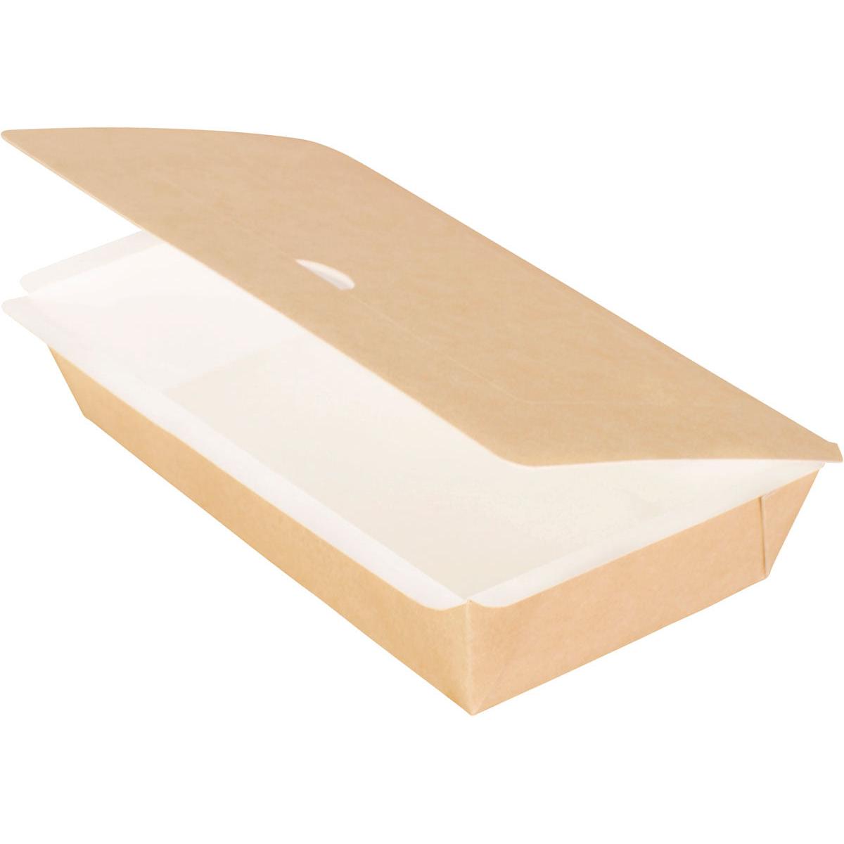 Pappbox, rechteckig, M  Braun Karton/PE 200x120x45  | Packung (250 Stück)