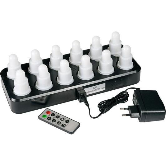 Auslaufartikel: LED-Set, 12er, 12h 70 x 40 mm   warm white