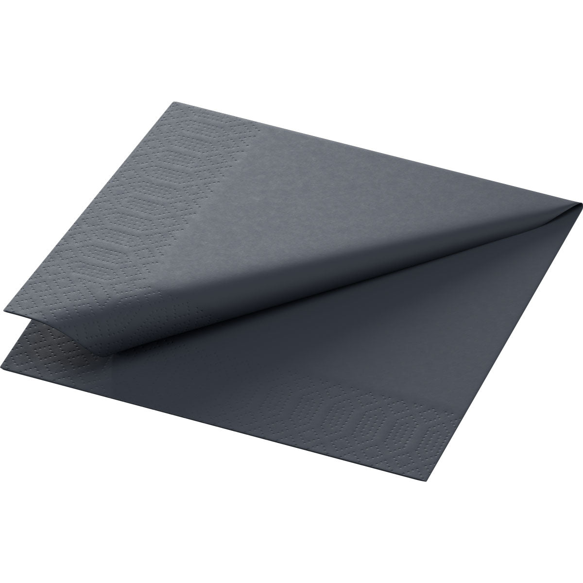 Zellt.-Servietten 24x24 cm, 3-lagig, schwarz - 250 Stück Packung | Packung (250 Servietten)