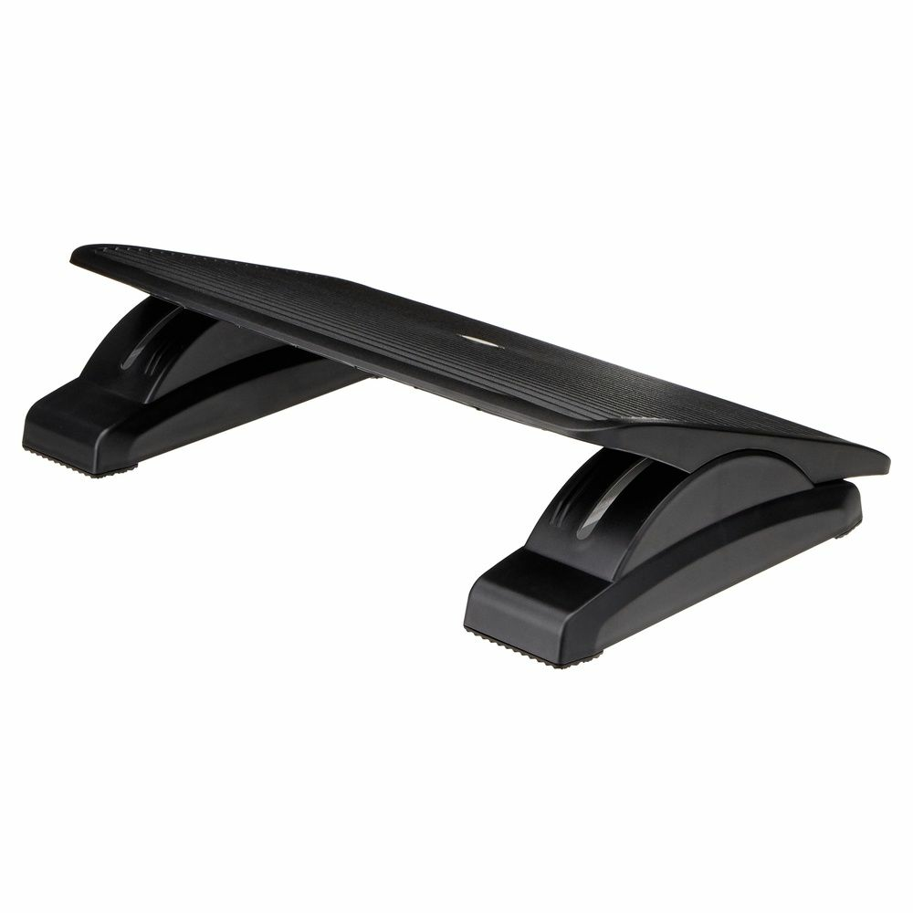 Fótskemill Hjh skrifstofuborðs, Piedino Stripe svartur, hallanlegir, B-flokks