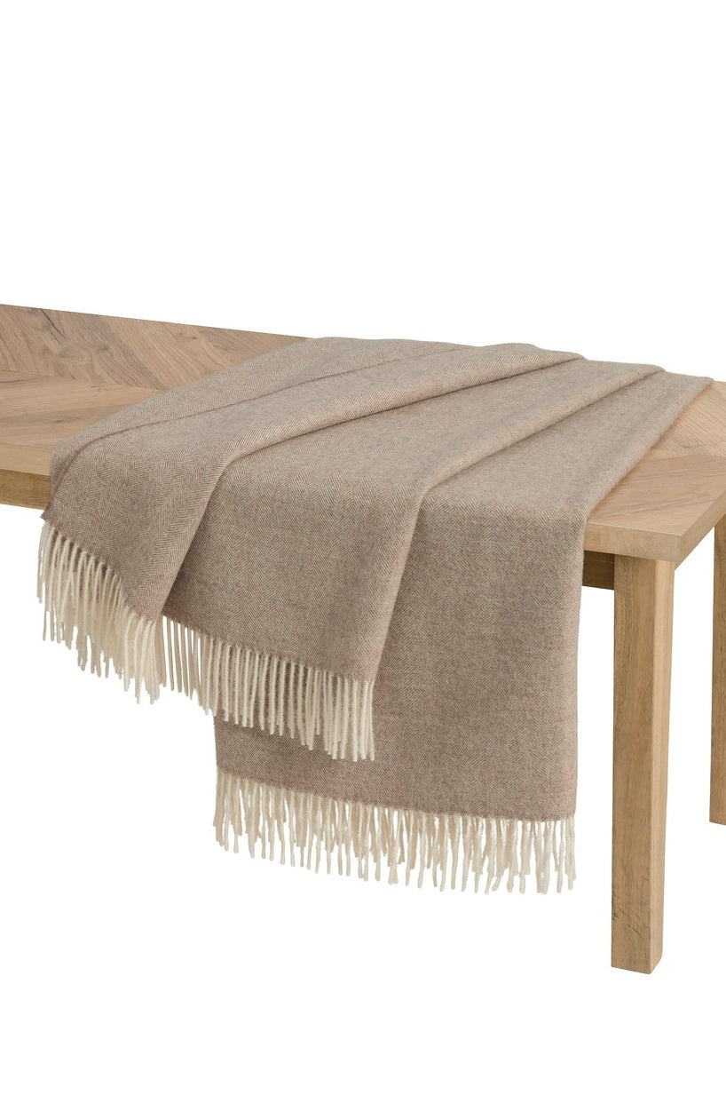 Apu Kuntur - Alpaca Blanket - Herringbone - 100% Baby Alpaca