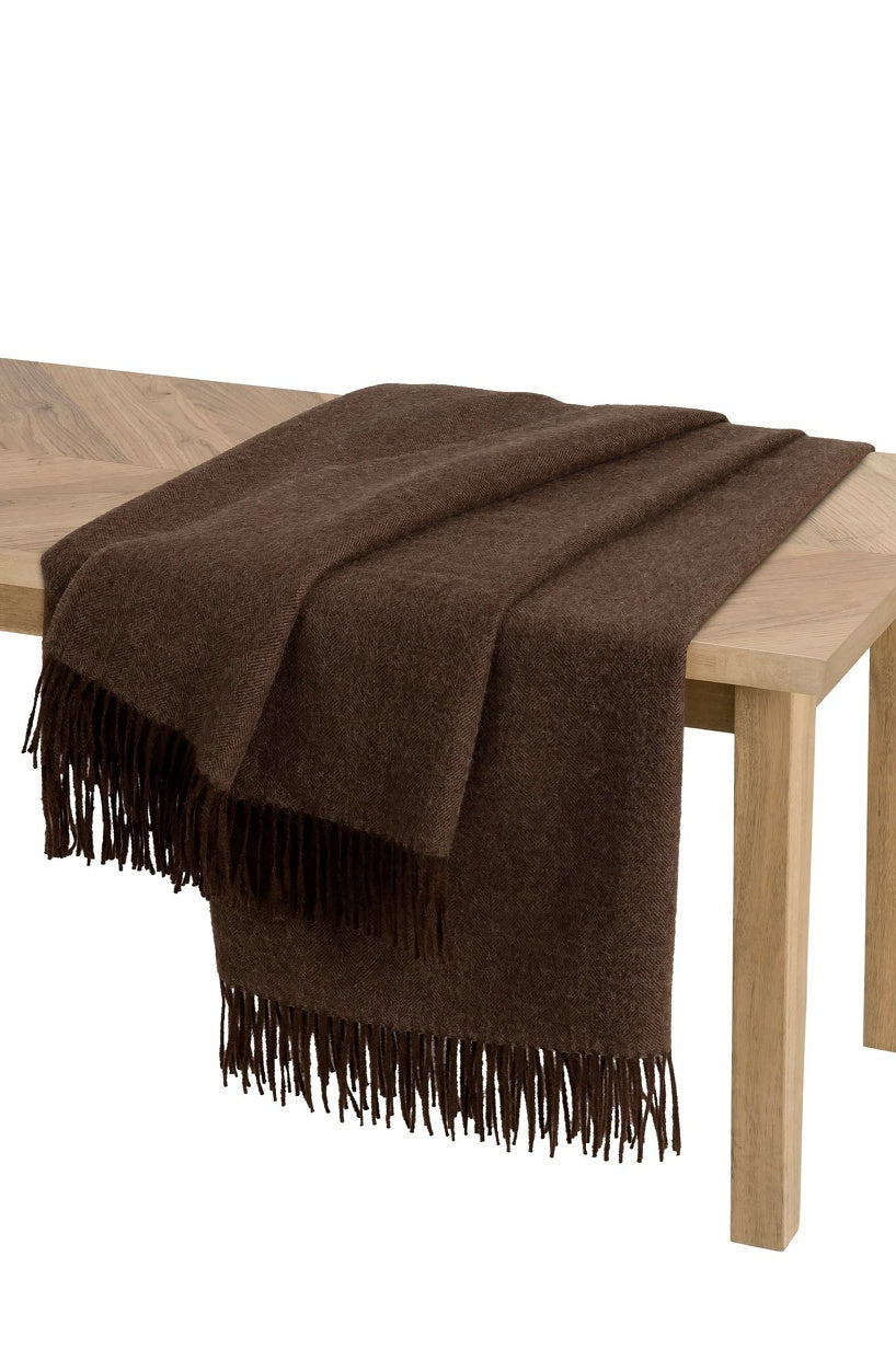 Apu Kuntur - Alpaca Blanket - Herringbone - 100% Baby Alpaca